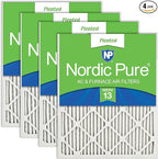 Nordic Pure 24x30x1 (Actual Size: 23 1/2 x 29 1/2 x 3/4) Pleated MERV 13 Air Filters 4 Pack