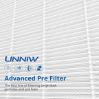 G3 Air Purifier Replacement Filter for AMEIFU, Compatible with AMEIFU G3 Sferf-30 (FXAP2W) Air Purifier For VEWIOR A3 Air Purifier filter For Tailulu HQZZ-260 3-IN-1 HEPA, 4 Pack