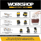 WORKSHOP Wet/Dry Vacs Vacuum Filters WS13045F HEPA Media Filter For Shop Vacuum Cleaner (Single HEPA Media Filter For Wet/Dry Vacuum Cleaner) Fits WORKSHOP 3-Gallon to 4.5-Gallon Shop Vacuum Cleaners