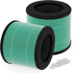 AC300 Replacement Filter Compatible with Purivortex AC300 Purifiers, 3-in-1 Filter（2-Pack）-Green