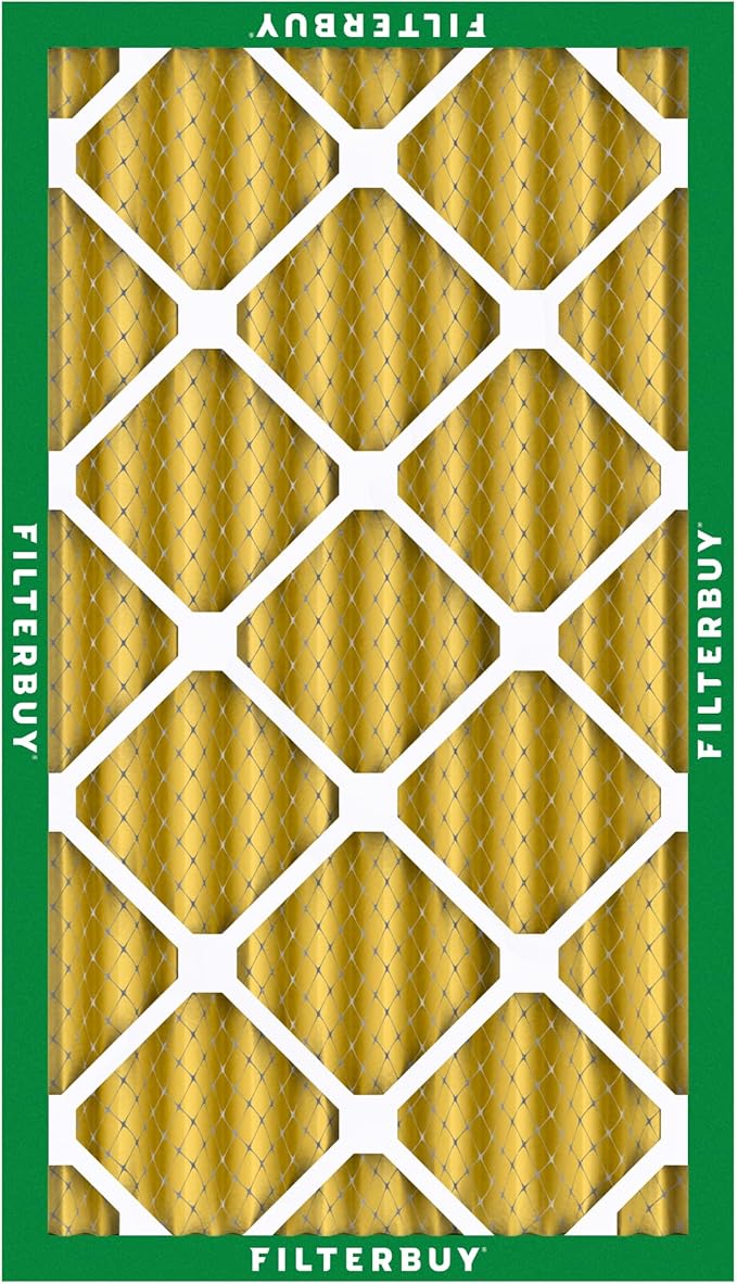 Filterbuy 12x20x4 Air Filter MERV 11 Superior Pet & Allergy Defense (5-Pack), Electrostatic Pleated HVAC AC Furnace Filters Replacement, Made in USA (Actual Size: 11.50 x 19.50 x 3.63)