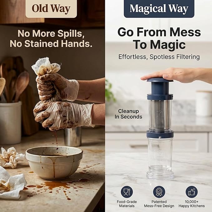 Magical Butter Machine Bundle with Filter Press & Decarb Box - Durable, Hands-Free Infusion Kit with Filter Press & Decarb Box for Easy Oils, Butters & Tinctures