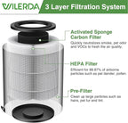 JF100 Replacement Filter, 3-in-1 Pre-Filter, HEPA and Activated Carbon Filtration System, 3 Pack