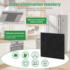 16-Pack Trash Can Odor Absorbing Filter Refills Compatible with EKO Trash Can, Activated Charcoal Deodorizer Stick-On Filters - Garbage Can Odor Eliminator and Absorber for Indoor and Outdoor Bins