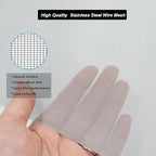 304 Stainless Steel Mesh 80Mesh, 15.7"x47.2"(40x120cm) Metal Mesh Screen, Woven Fine Wire Mesh Easy to Cut for Filter Mesh, Filtration Cloth and DIY Project