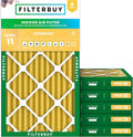 Filterbuy 11.25x23.25x2 Air Filter MERV 11 Superior Pet & Allergy Defense (6-Pack), Electrostatic Pleated HVAC AC Furnace Filters Replacement, Made in USA (Actual Size: 11.25 x 23.25 x 1.75)