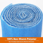 12" x 140" Air Vent Filters Kit - Cut to Size Floor Vent Filters for home. MERV 8 Electrostatic Air Filter Roll & Adhesive Hook Tape(30+ Filters)