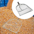 Leaking Soil Shovel Filter Stainless Steel Sieve 4mm/6mm/8mm/12mm Mesh Sifting Shovel for Sifting Corn Kernels Gardening Farm Chicken Coop and Goat Stall Multipurpose Dustpan (Sliver-12MM)