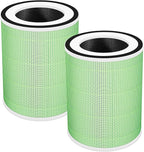 Kilo Pet Filter Replacement Compatible with Afloia Kilo, KILOPLUS, KILOPRO, MIRO, MIRO PRO and MORENTO MR-Kilo, 360° 4-Stage Filtration, 2 Pack, Green