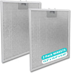 2 Pack WA0575 Range Hood Filters 13.5" x 14.4" x 0.35", 5-Layer Aluminum Mesh Replacement Grease Filters, Compatible with Whirlpool, Vissani, Zline, Ciarra and More