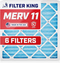 Filter King 8x35.5x1 Air Filter | 6-PACK | MERV 11 HVAC Pleated A/C Furnace Filters | MADE IN USA | Actual Size: 8 x 35.5 x .75"