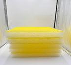 Paint Booth Exhaust Fiberglass Filter Pad (US Manufacturer), Heavy-Duty Paint Arrestor for Spray Booth (50/case, 24" x 24")