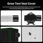 MELONFARM 4 inch Air Carbon Filter Smelliness Control with Australia Virgin Charcoal, Built-in 14cm Fan Low Nois and Speed Controller, Smelliness Scrubber for Inline Duct Fan, Grow Tent 4" x 12.6"