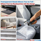 Compatible with All Shop Vacs Extractor Attachment with 2-1/2" & 1-7/8" & 1-1/4" Three Adapters Auto Detailing Vacuum Head Extraction Universal Accessory for Upholstery & Carpet Cleaning