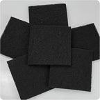 12PCS 5” Square Compost Bin Charcoal Filters, 0.4” Thick Activated Carbon Filters for Kitchen Countertop Compost Pail, Home Bucket Filter Replacements