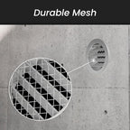 Repa Market 12.4" Inch Aluminum Gray Soffit Air Vent Cover - Louvered Round Gable Vent with Mesh Screen - Exhaust/Intake Ventilation Grill - House, Attic, Bathroom - Indoor/Outdoor Metal Grate