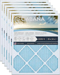 Cabana Filters 6-Pack 18x24x1 MERV 11 AC Furnace Air Filter for Home and Office - Indoor HVAC System Filtration Replacement, Captures Unwanted Particles