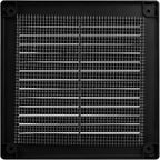 Vent Systems 4.5" x 4.5" Inch (Opening Dimensions) - Pack of 10 - Plastic Black Soffit Vent Cover - Flat Square Air Vent Grille - Air Vent Deflector - HVAC 5.9" x 5.9" Inch (Overall Dimensions)