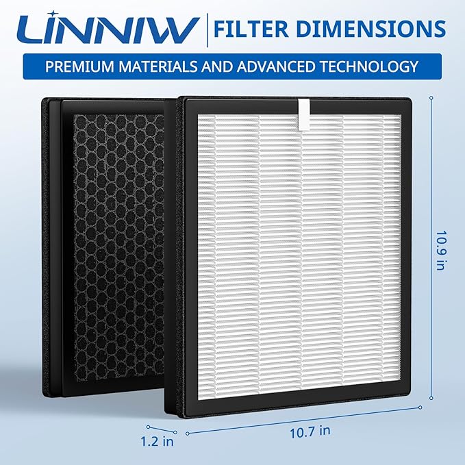 G3 Air Purifier Replacement Filter for AMEIFU, Compatible with AMEIFU G3 Sferf-30 (FXAP2W) For VEWIOR A3 For Tailulu HQZZ-260 3-IN-1 HEPA, 2 Pack