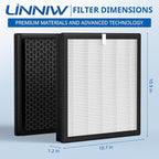 G3 Air Purifier Replacement Filter for AMEIFU, Compatible with AMEIFU G3 Sferf-30 (FXAP2W) For VEWIOR A3 For Tailulu HQZZ-260 3-IN-1 HEPA, 2 Pack