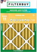 Filterbuy 10x14x4 Air Filter MERV 11 Superior Pet & Allergy Defense (1-Pack), Electrostatic Pleated HVAC AC Furnace Filters Replacement, Made in USA (Actual Size: 9.50 x 13.50 x 3.63)