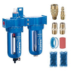 NANPU Zinc Alloy Coalescing Filter & Desiccant Dryer System, Poly Bowl, Suitable for Paint Spray & Plasma Cutter (1/2" NPT)