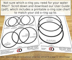 Captain O-Ring - Replacement 151121 / OR-38 / WS03X10001 / 10800-034 O-Rings for Pentek, Culligan, GE, Campbell, etc Water Filter Housing Gasket Seal (3 Pack)