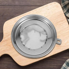 Homoyoyo Stainless Steel 304 Fine Mesh Food Strainer 20cm Cooking Oil Filter for Kitchen Oil and Tea Residue Filtration, Single Piece Sturdy Tea Waste Sieve for Home Cooking