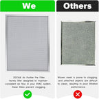 50000293-002 Post Filter 203368 F50F F300E Air Filter 16" X 12.5" Compatible with Honeywell Electronic Air Cleaner Filter 16" X 25" F300E1019 F300A1625 F50F1073 Pre/Post Air Filter- (2 Pack)