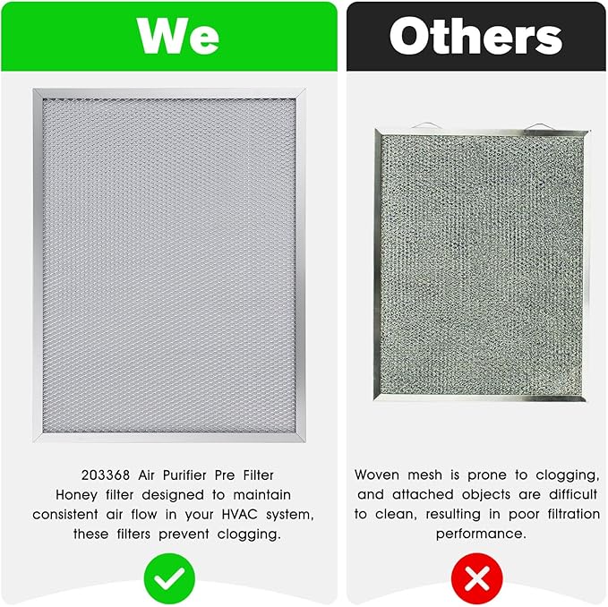 50000293-002 Post Filter 203368 F50F F300E Air Filter 16" X 12.5" Compatible with Honeywell Electronic Air Cleaner Filter 16" X 25" F300E1019 F300A1625 F50F1073 Pre/Post Air Filter- (2 Pack)