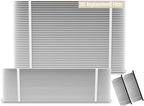 201 Replacement Furnace Filter Compatible with Aprilaire 2200, 2250, Space Gard 2200 Whole House Air Cleaner Purifiers, MERV 10, 2 Pack 20x25x6 Air Filters and 2 Pack Pleat Spacers