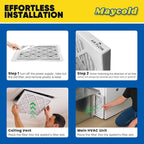 Maycold MERV 8 16x25x1 (15.70” x 24.70” x 0.75”) Furnace Air Filters (6-Pack), Pleated HVAC AC Filters, For Residential or Office Use, Individually Wrapped in Plastic