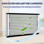 2-Pack 210 Air Filter Replacement Compatible with AprilAire Whole House Air Purifiers,Models 1210, 1620, 2210, 2216, 3210, 4200, MERV 11, Size: 20x25x4 Pleated HVAC AC Furnace Filter