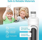 AQUA CREST LT1000PC ADQ747935 MDJ64844601 NSF Certified Refrigerator Water Filter, Replacement for LG® LT1000P®, LT1000PCS, ADQ74793501, ADQ74793502, Kenmore 469980, 9980, Pack of 2