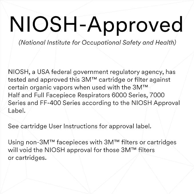 3M P100 Respirator Cartridge/Filter 60923, 1 Pair, NIOSH Approved, Helps Protect Against Organic Vapors, Acid Gases, and Particulates, Magenta, Yellow