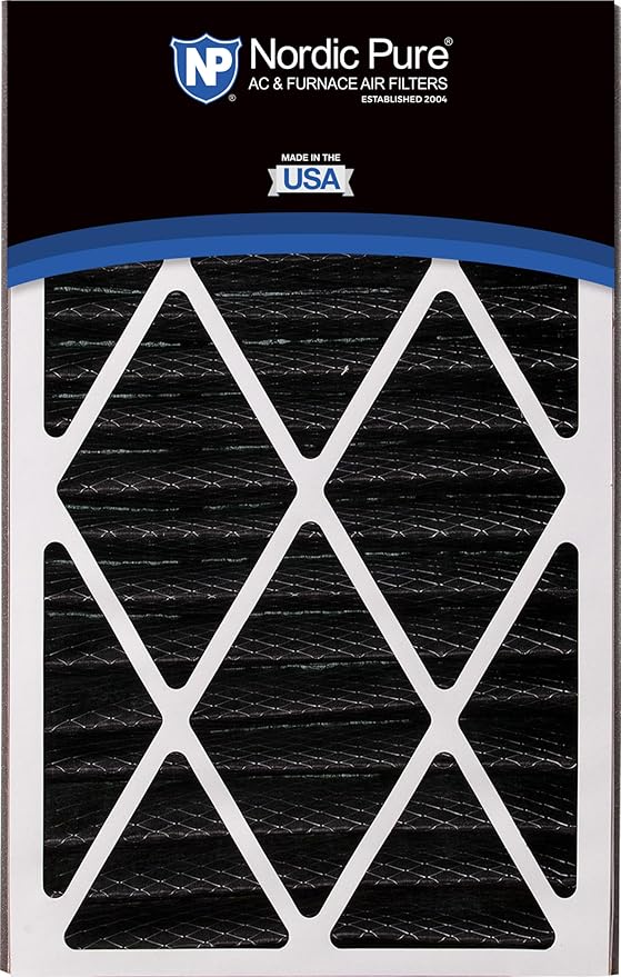 Nordic Pure 16x25x3 (Actual Size: 15 13/16 x 24 5/16 x 3) MERV 12 Plus Carbon Trion Air Bear Cub Replacement Air Filters 3 Pack