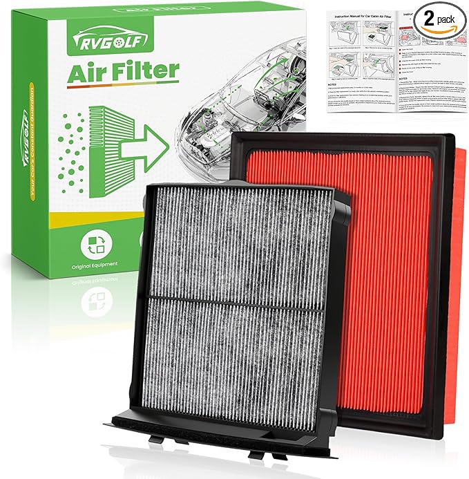 Engine+Cabin Air Filters Set Fit for Subaru Forester 2.5L 2024 2023 2022 2021 2020 2019 Engine Air Filter Replacement Cabin Filter Automotive Accessories# 72880-FL000 16546AA16A