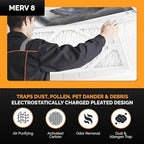 Tiger Tough 14x14x1 Air Filter MERV 8 MPR 600-800, High-Performance Pleated HVAC AC Furnace Filter Replacement for Home, 12-Pack