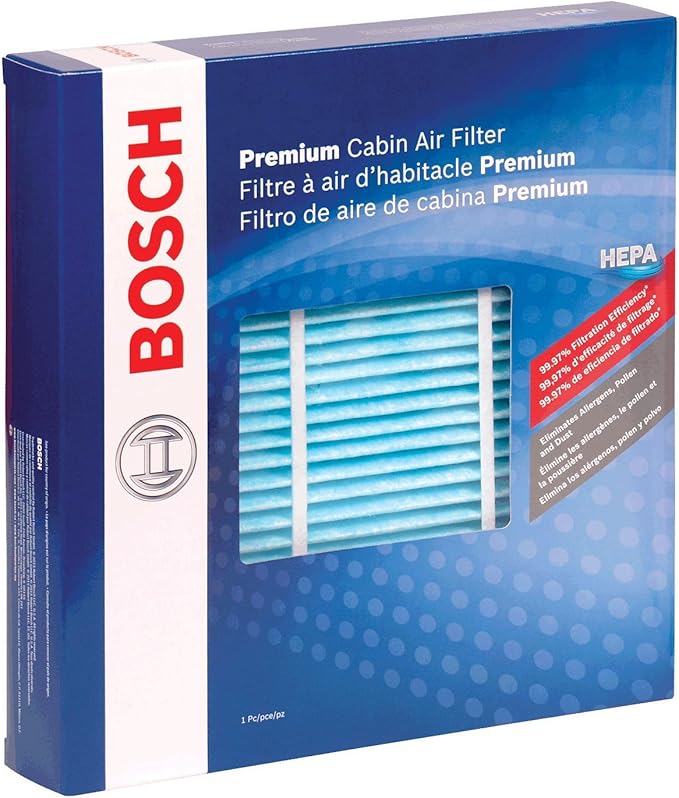BOSCH 6002C HEPA Cabin Air Filter - Compatible with Select Acura CL, TL; Honda Accord