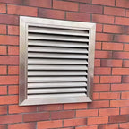 Square Stainless Steel Vent Grille with Removable Filter Mesh, Weatherproof Louver Air Return Vent Cover for Home/Shed/Garage/Roof(27x27in/69x69cm)
