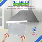 Bagean Stove Hood Vent Filter 11.8" x 17.35" BPS1FA36 Compatible with Broan Range Hood Filter Replacement - Fit's Allure Range Overhead Aluminum Screen - Blocks Grease & Filters Over Oven Air (1-Pack)