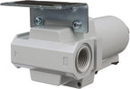 PneumaticPlus SAFD400-N04B-MEP Compressed Air Coalescing Filter, 0.01 Micron 1/2" NPT - Metal Bowl, Manual Drain, Bracket