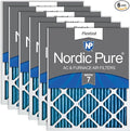 Nordic Pure 24x30x1 (Actual Size: 23 1/2 x 29 1/2 x 3/4) Pleated MERV 7 Air Filters 6 Pack
