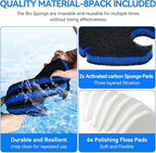 Replacement for Pondforse Canister Filter 172GPH 225GPH 264GPH Aquarium Filter Media Sponge Fits AMOSIJOY Canister Filter 172 GPH 225GPH 265GPH for Aquariums Fish Tanks Turtle Tank 8-Pack