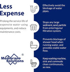 Membrane Solutions 5 Micron 10" x 2.5" Sediment Water Filter Replacement Cartridge for Any Water Filter 10 x 2.5 inch Whole House RO System, Compatible with GE FXUSC, AP110, WHKF-GD05-6 Pack