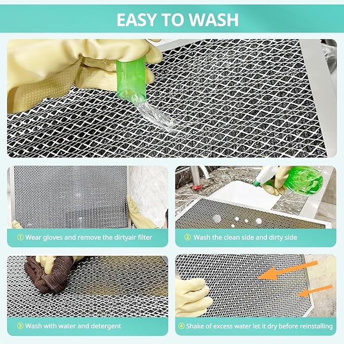 12x24x1 Electrostatic Air Filter, Washable & Reusable Aluminum AC/HVAC Furnace Filter, MERV 8, Lasts a Lifetime, Healthier Home or Office(Actual Size: 11.69"x23.38"x0.86")