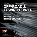K&N Performance Diesel Dryflow Lifetime Engine Air Filter: Increase Power: Premium, Washable: Compatible with 2013-2024 RAM: 2500, 3500, 4500, 5500, 33-5005HBK