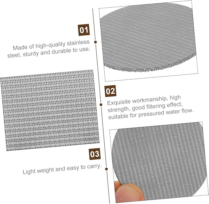 Lurrose Stainless Steel Espresso Puck Screen for Coffee Machine Reusable Filter Mesh for Easy Brewing Compatible Espresso Machines and Coffee Makers