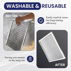 | Merv 8 | Washable & Reusable AC/Furnace Filter | Lifetime HVAC & Furnace Air Filter | Washable | Superior particle-holding Ability | Premium Quality Aluminum | 10x20x1