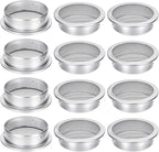 2-Inch Round Open Screen Vent, Mill Finish, 12 Pack